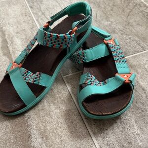 Merrell Teal and Orange Women's Sandals